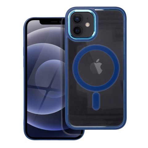 Futerał COLOR EDGE MAG COVER kompatybilny z MagSafe do IPHONE 12 / 12 Pro niebieski