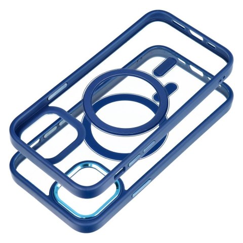 Futerał COLOR EDGE MAG COVER kompatybilny z MagSafe do IPHONE 12 / 12 Pro niebieski