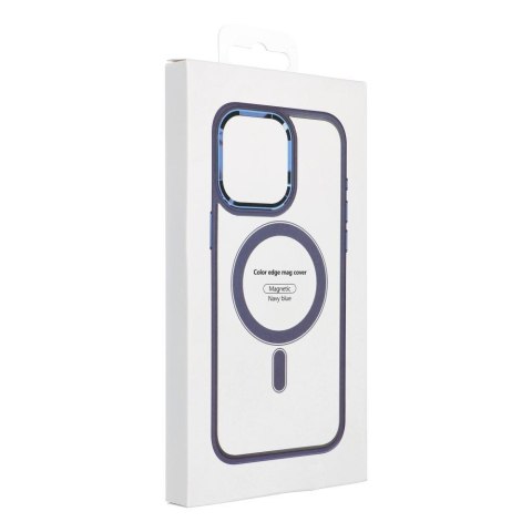 Futerał COLOR EDGE MAG COVER kompatybilny z MagSafe do IPHONE 12 / 12 Pro niebieski
