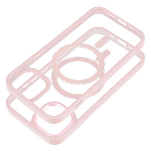 Etui COLOR EDGE MAG COVER kompatybilny z MagSafe do iPhone 13 różowy