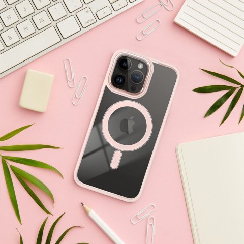 Etui COLOR EDGE MAG COVER kompatybilny z MagSafe do iPhone 13 różowy