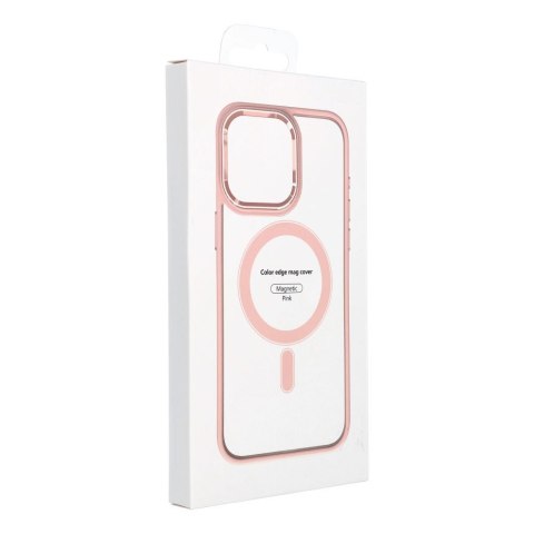 Etui COLOR EDGE MAG COVER kompatybilny z MagSafe do iPhone 13 różowy