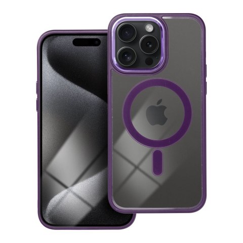 Etui COLOR EDGE MAG COVER kompatybilny z MagSafe do iPhone 15 Pro Max fioletowy