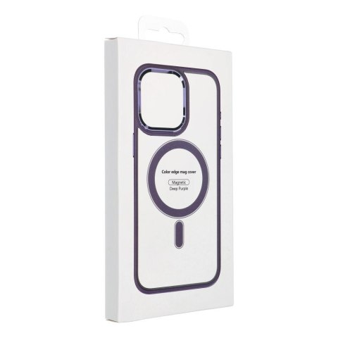 Etui COLOR EDGE MAG COVER kompatybilny z MagSafe do iPhone 15 Pro Max fioletowy