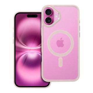 Etui COLOR EDGE MAG COVER kompatybilny z MagSafe do iPhone 16 Plus różowy