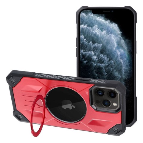 Etui ARMOR MAG COVER kompatybilny z MagSafe do iPhone 11 Pro czerwony