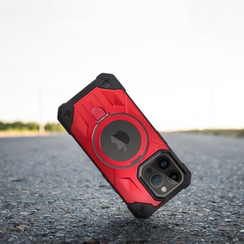 Etui ARMOR MAG COVER kompatybilny z MagSafe do iPhone 11 Pro czerwony