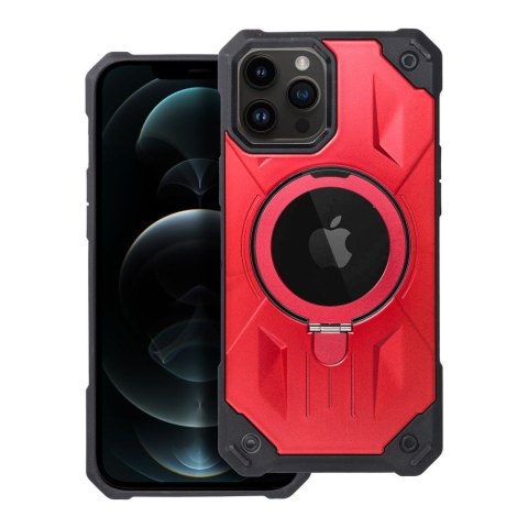 Etui ARMOR MAG COVER kompatybilny z MagSafe do iPhone 12 Pro Max czerwony