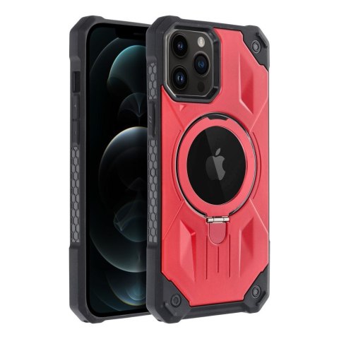 Etui ARMOR MAG COVER kompatybilny z MagSafe do iPhone 12 Pro Max czerwony