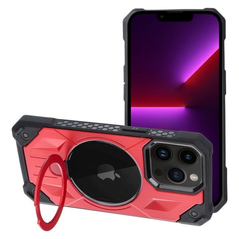 Etui ARMOR MAG COVER kompatybilny z MagSafe do iPhone 13 Pro czerwony