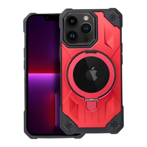 Etui ARMOR MAG COVER kompatybilny z MagSafe do iPhone 13 Pro czerwony