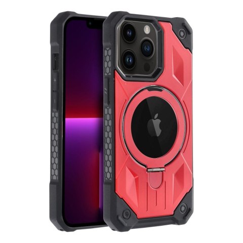 Etui ARMOR MAG COVER kompatybilny z MagSafe do iPhone 13 Pro czerwony