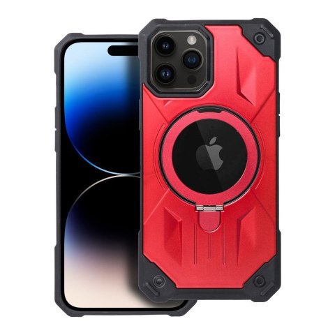 Etui ARMOR MAG COVER kompatybilny z MagSafe do iPhone 14 Pro czerwony