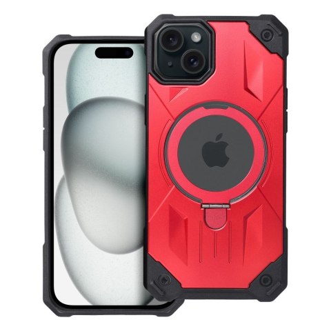 Etui ARMOR MAG COVER kompatybilny z MagSafe do iPhone 15 Plus czerwony