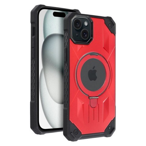 Etui ARMOR MAG COVER kompatybilny z MagSafe do iPhone 15 Plus czerwony