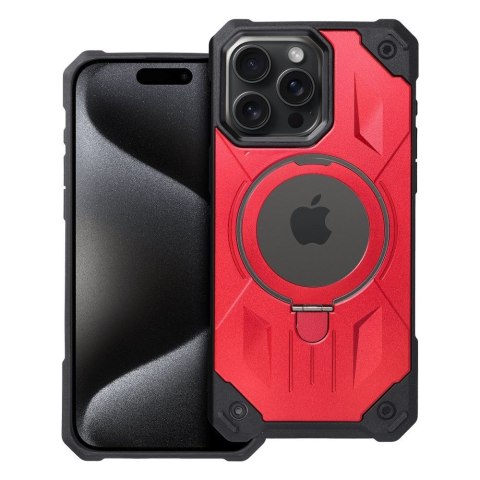 Etui ARMOR MAG COVER kompatybilny z MagSafe do iPhone 15 Pro Max czerwony