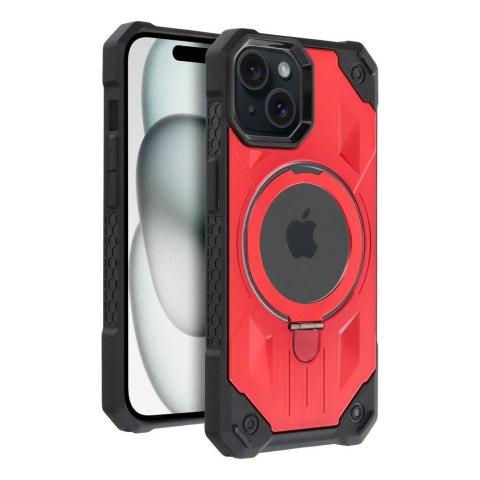 Etui ARMOR MAG COVER kompatybilny z MagSafe do iPhone 15 czerwony