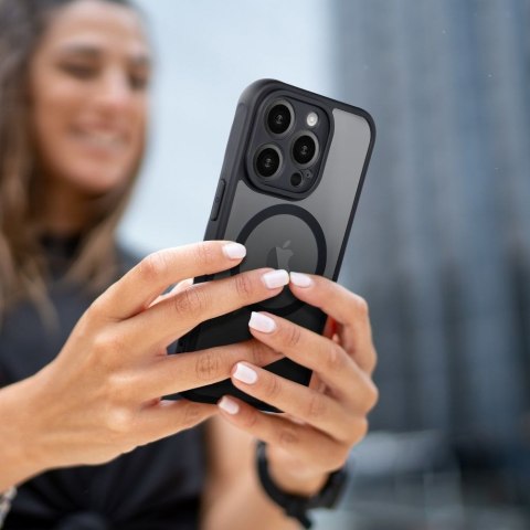 Futerał FULL MATTE MAG COVER kompatybilny z MagSafe do IPHONE 12 czarny