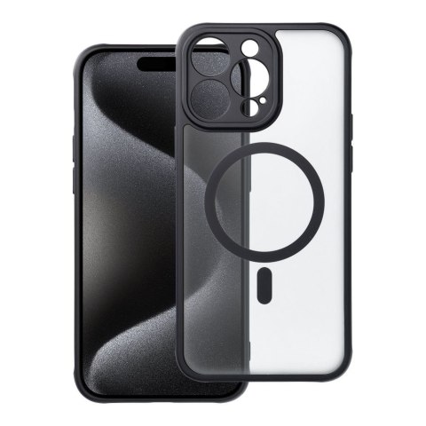 Etui FULL MATTE MAG COVER kompatybilny z MagSafe do iPhone 15 Pro Max czarny