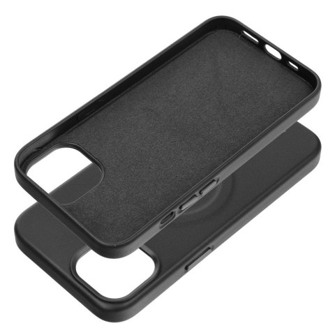 ROAR Etui LEATHER MAG kompatybilny z MagSafe do iPhone 14 Plus Czarny