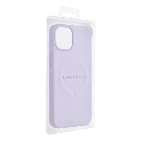 ROAR Etui LEATHER MAG kompatybilny z MagSafe do iPhone 14 Plus Fioletowy