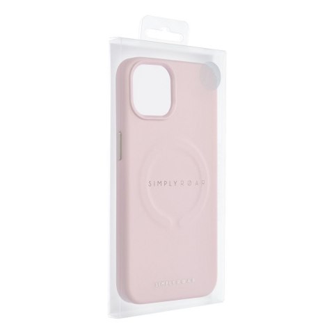 ROAR Etui LEATHER MAG kompatybilny z MagSafe do iPhone 14 Pro Różowy
