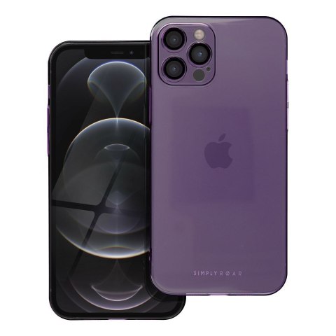 ROAR Etui PURE SIMPLE FIT do iPhone 12 Pro Fioletowy