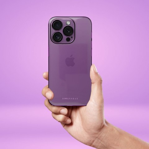 ROAR Etui PURE SIMPLE FIT do iPhone 12 Pro Fioletowy