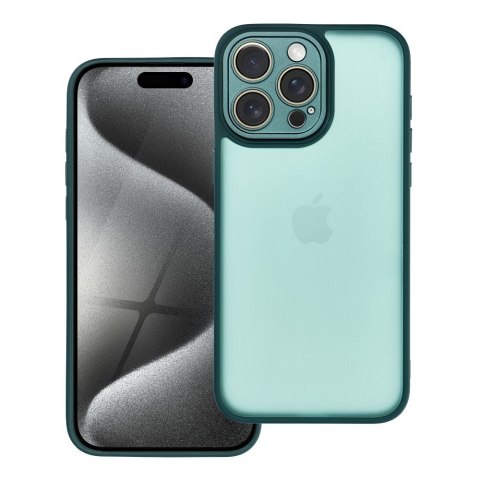 Etui VARIETE do iPhone 15 Pro Max ciemnozielony