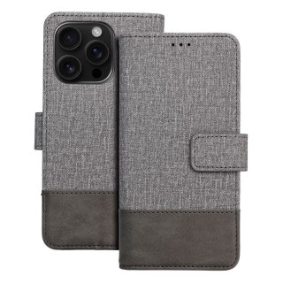 Etui GOMMA Book do iPhone 16 szary