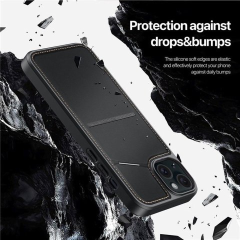 DUX DUCIS Etui RAFI II MAG z podstawką kompatybilny z MagSafe do iPhone 15 czarny