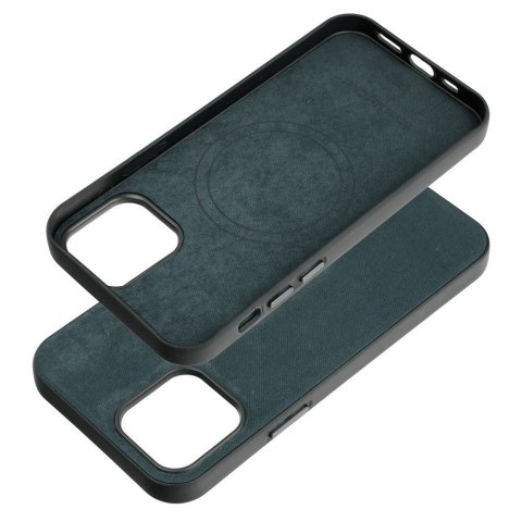 Futerał WOVEN MAG COVER kompatybilny z MagSafe do IPHONE 12 / 12 Pro zielony