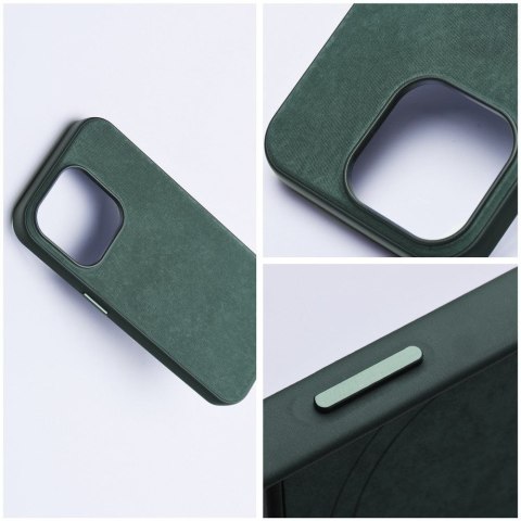 Futerał WOVEN MAG COVER kompatybilny z MagSafe do IPHONE 12 / 12 Pro zielony