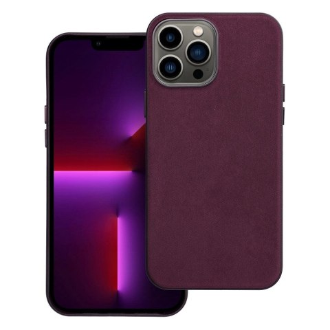 Etui WOVEN MAG COVER kompatybilny z MagSafe do iPhone 13 Pro Max burgundowy