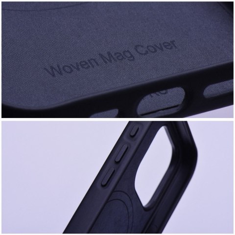 Etui WOVEN MAG COVER kompatybilny z MagSafe do iPhone 14 Pro czarny