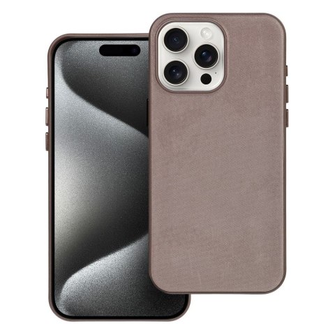 Etui WOVEN MAG COVER kompatybilny z MagSafe do iPhone 15 Pro Max jasny brązowy