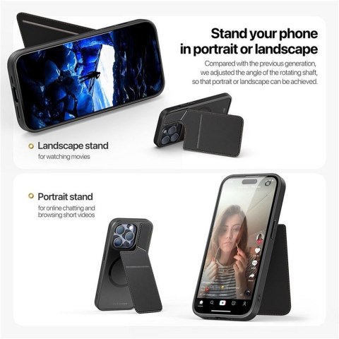 DUX DUCIS Etui RAFI II MAG z podstawką kompatybilny z MagSafe do iPhone 14 Pro Max czarny