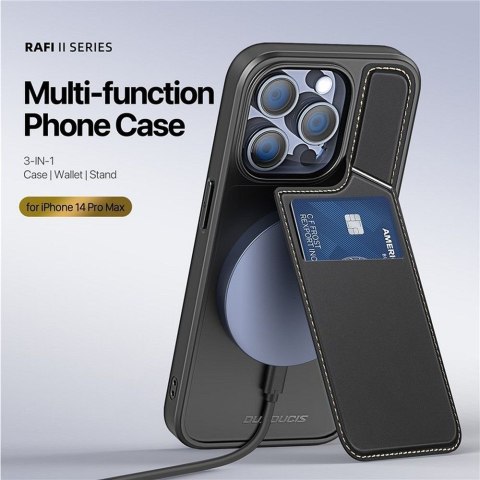 DUX DUCIS Etui RAFI II MAG z podstawką kompatybilny z MagSafe do iPhone 14 Pro Max czarny
