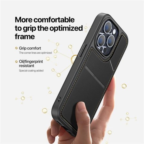 DUX DUCIS Etui RAFI II MAG z podstawką kompatybilny z MagSafe do iPhone 15 Pro czarny