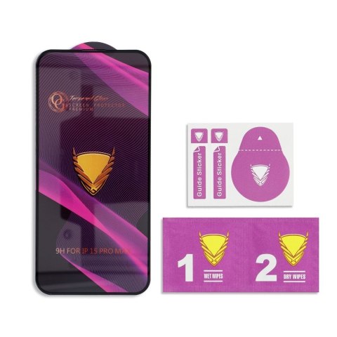 Szkło Hartowane OG Premium Glass - do Iphone 15 / 16 czarny