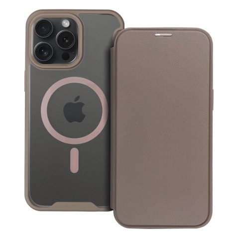 Etui SMART MAG kompatybilna z MagSafe do iPhone 15 Pro Max tytanowa