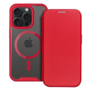 Etui SMART MAG kompatybilna z MagSafe do iPhone 16 Pro czerwona