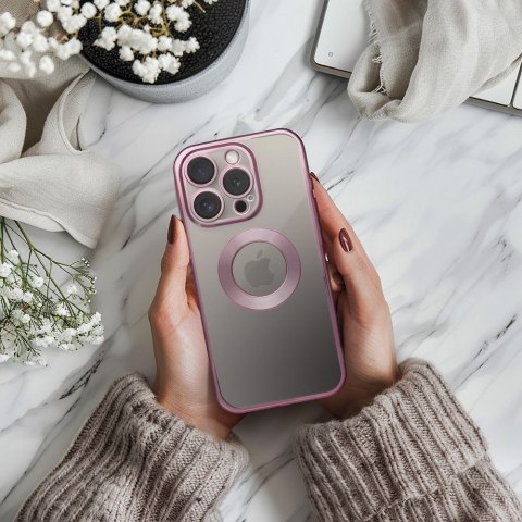 Etui GLAM do iPhone 11 pudrowy róż