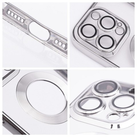 Etui GLAM do iPhone 16e (SE 4 2025) srebrny