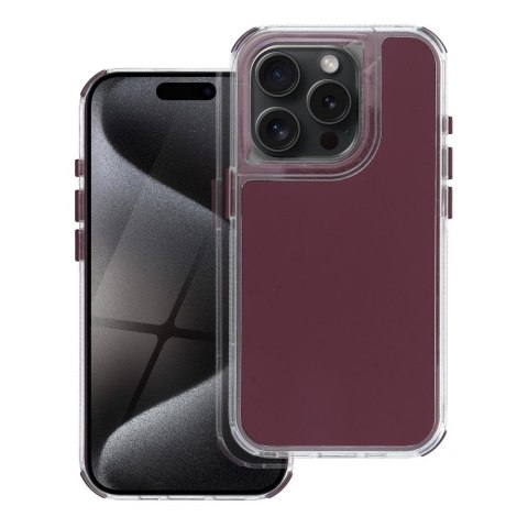 Etui MATRIX do iPhone 15 Pro Max purpurowy