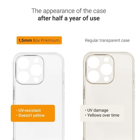 Etui BOX PREMIUM 1,5 mm do iPhone 14 Pro transparentny