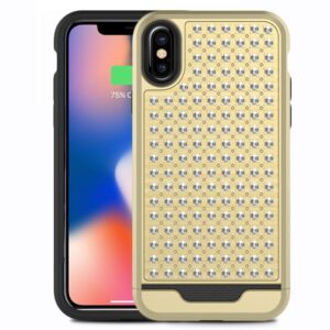 Etui Zizo do iPhone X, złoto-czarne