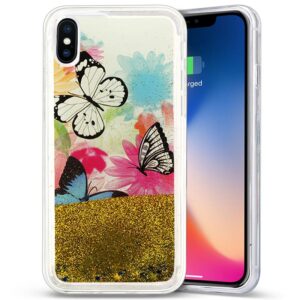 Etui Zizo do iPhone X, we wzór motyli