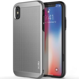 Etui Obliq do iPhone XS / X, srebrne