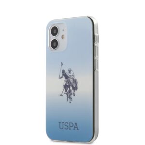 Etui US Polo Assn do iPhone 12 Mini, niebieskie